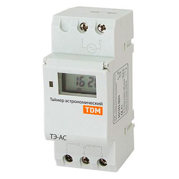 Таймер электронный астрономический ТЭ-АС 16А-DIN TDM SQ1503-0023 - Электрика, НВА - Реле, автоматизация и управление - Таймеры - . Магазин оборудования для автономного и резервного электропитания Ekosolar.ru в Истре