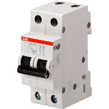 Автоматический выключатель ABB SH202L 2P 10А (С) 4,5kA - Электрика, НВА - Модульное оборудование - Автоматические выключатели - . Магазин оборудования для автономного и резервного электропитания Ekosolar.ru в Истре