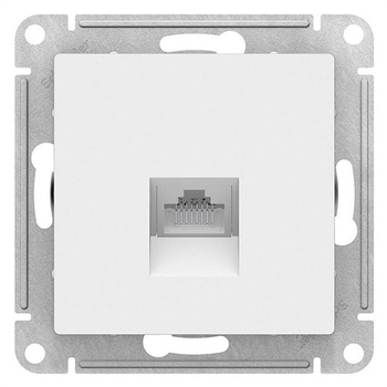 Розетка компьютерная SE AtlasDesign RJ45, белая механизм - Электрика, НВА - Выключатели и розетки - Розетки - . Магазин оборудования для автономного и резервного электропитания Ekosolar.ru в Истре