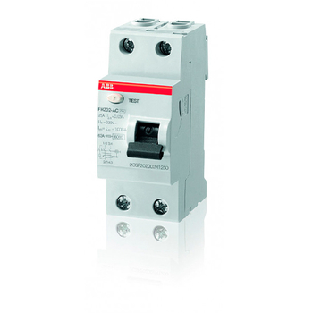 ABB FH202AC УЗО 2P 40A 30mA (AC) - Электрика, НВА - Модульное оборудование - Узо - . Магазин оборудования для автономного и резервного электропитания Ekosolar.ru в Истре