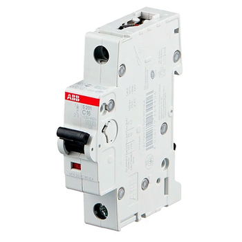 Автоматический выключатель ABB S201 1P 16А (С) 6kA - Электрика, НВА - Модульное оборудование - Автоматические выключатели - . Магазин оборудования для автономного и резервного электропитания Ekosolar.ru в Истре