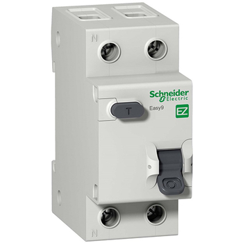 Дифференциальный автоматический выключатель Schneider Electric EASY 9 1P+N 10А 30мА C AC 4,5 кА - Электрика, НВА - Модульное оборудование - Дифференциальные автоматы - . Магазин оборудования для автономного и резервного электропитания Ekosolar.ru в Истре