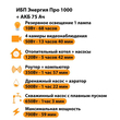 ИБП для котла Энергия Про 1000 + Аккумулятор 75 Ач 12 В (700Вт - 59мин) - ИБП и АКБ - ИБП для котлов - . Магазин оборудования для автономного и резервного электропитания Ekosolar.ru в Истре